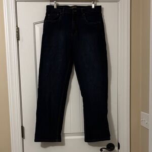 Men's Relaxed Fit Jeans - Dark Blue